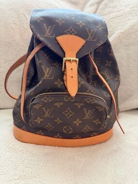 Louis Vuitton Monogram Canvas Backpack in Brown and Tan